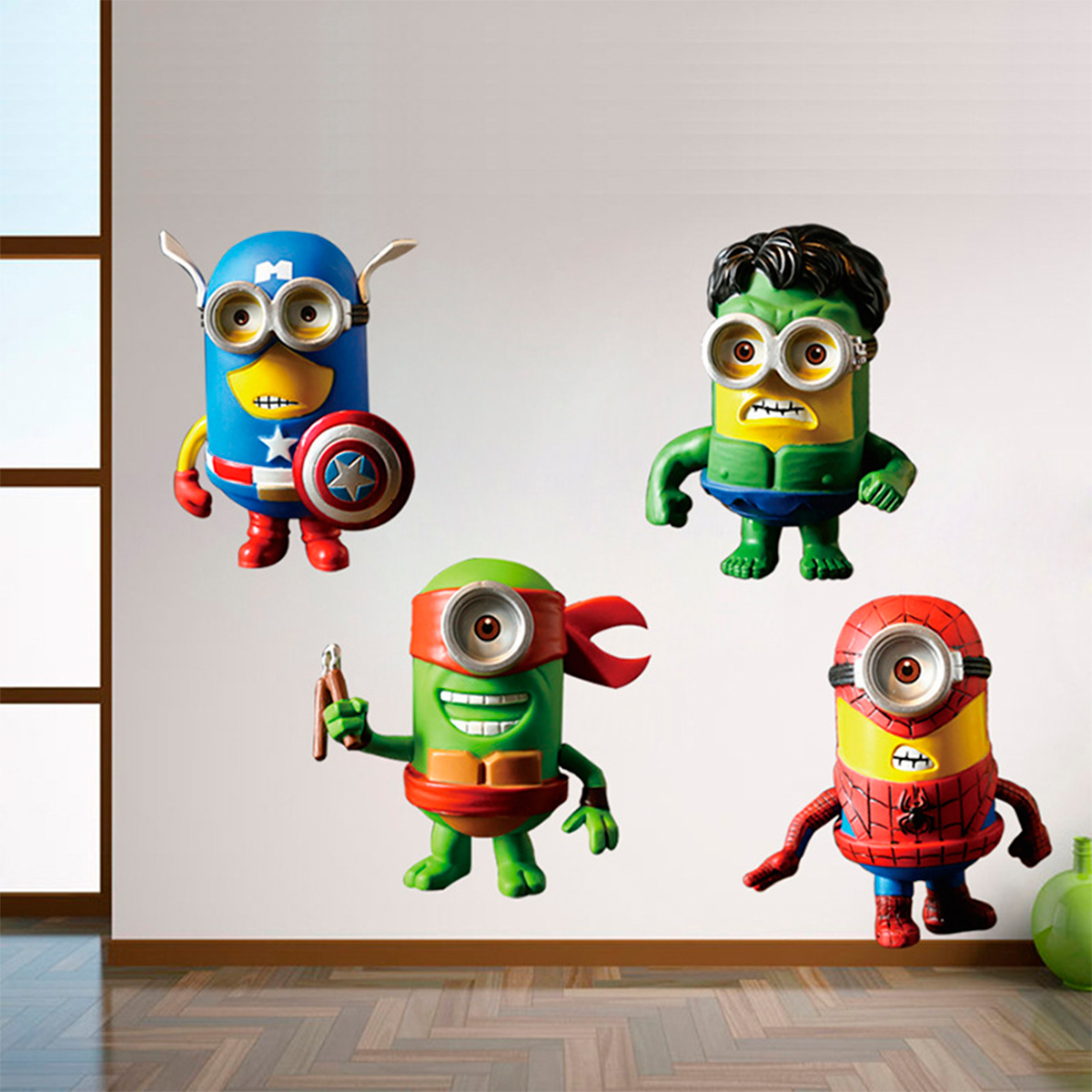 NerdMania Series e Filmes Adesivo de parede Minions Tuca Artesanato Resende Costa ~ NerdMania Series e Filmes Adesivo de parede Minions